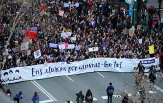 Manifestació feminista 8m Barcelona